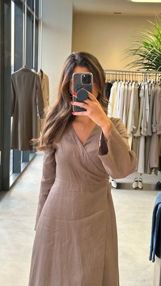 Linen Belted Dress