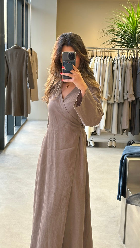 Linen Belted Dress