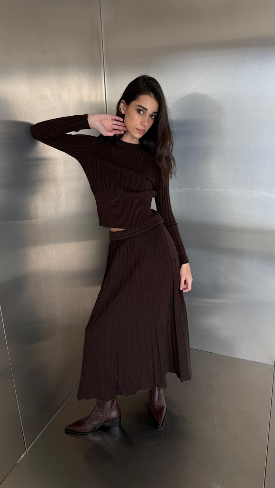 Knit Co-ord Skirt Set