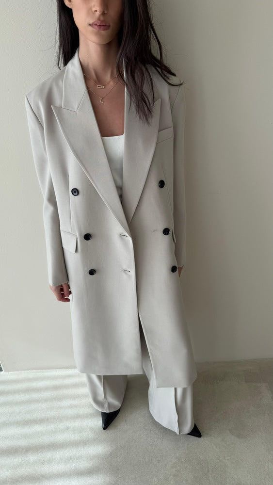 Double-breasted Elegant Long Suit