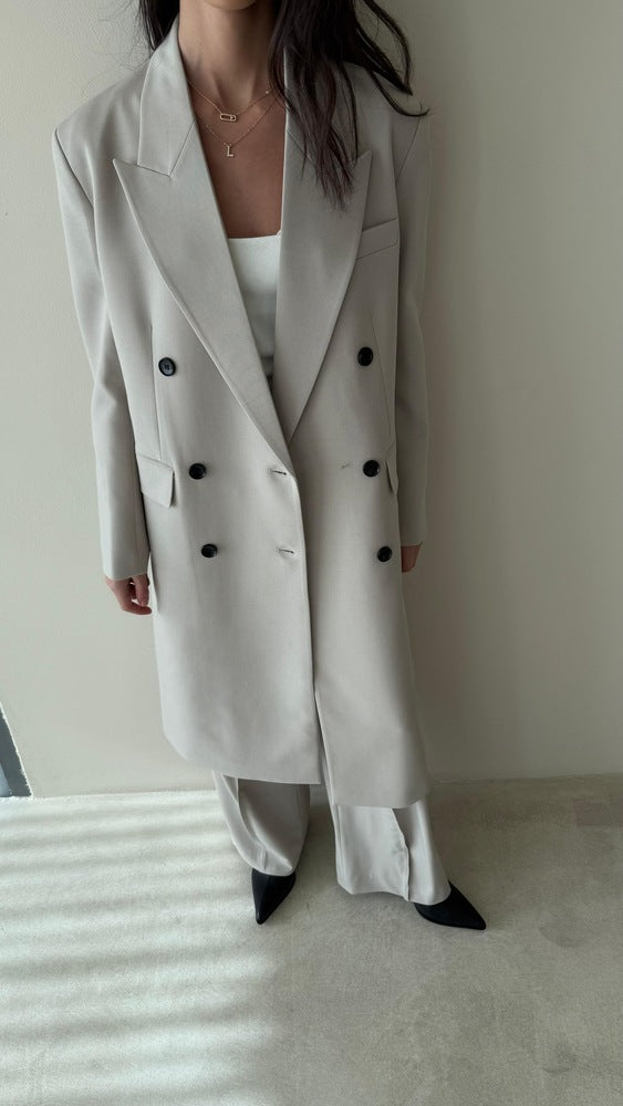 Double-breasted Elegant Long Suit