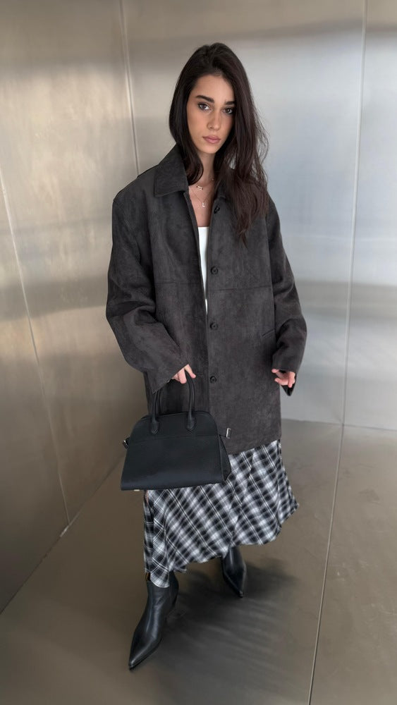 Oversized Suede Jacket