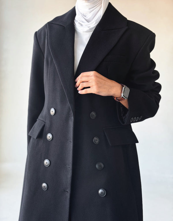 Double Breasted Thick Long Coats