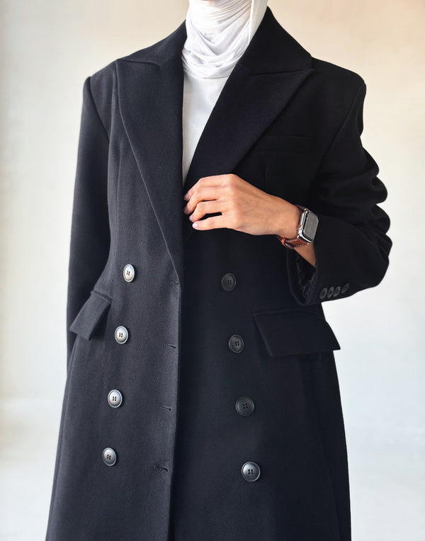 Double Breasted Thick Long Coats