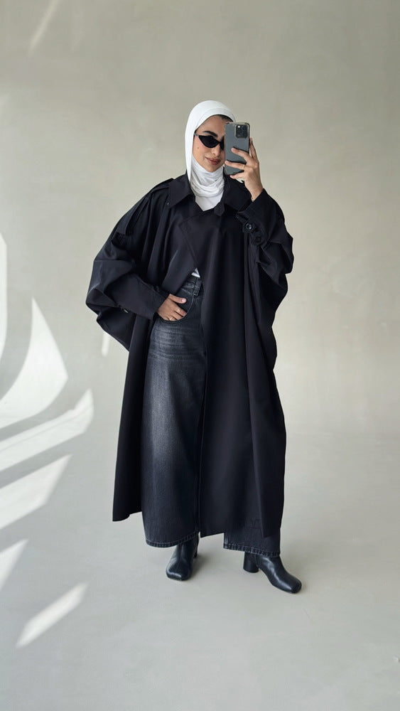 Loose-fitting Light Trench Coat
