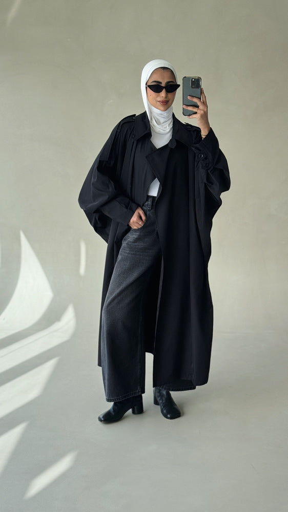Loose-fitting Light Trench Coat
