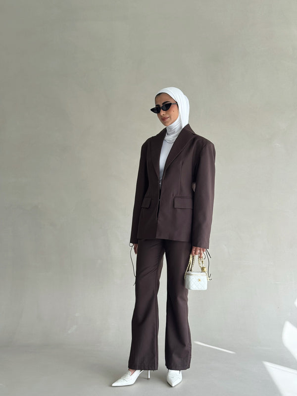 Drawstring Women Suit