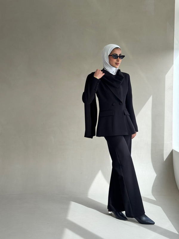 Two-Piece Suit w/ Scarf