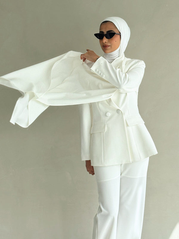 Two-Piece Suit w/ Scarf