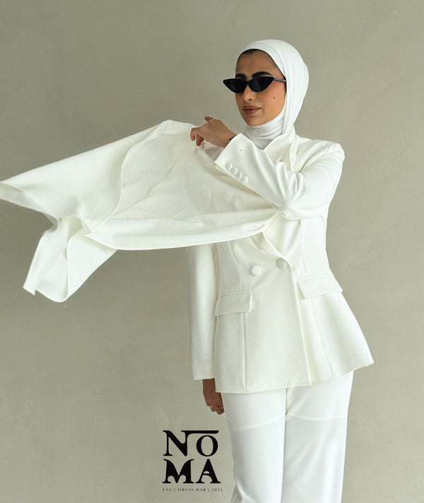 Two-Piece Suit w/ Scarf