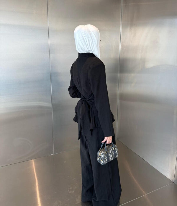 Long Tie-waisted Set 2PC