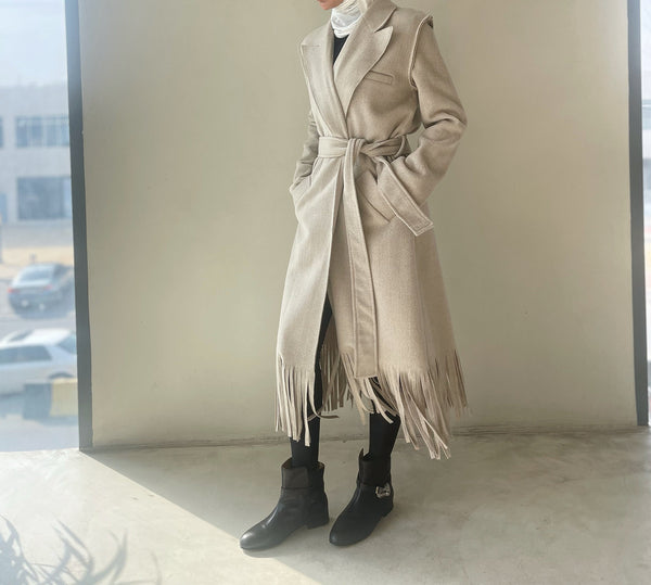 Noma Women Tassel Fashion Coat