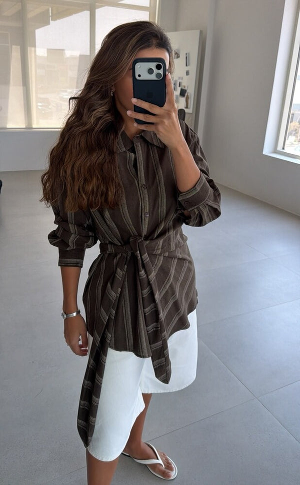 Stripe SideTie Shirt