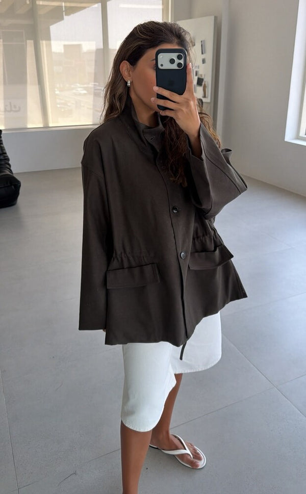 Utility Waist Drawstring Jacket
