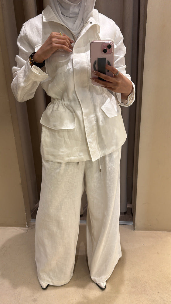 Slim Waist Drawstring Shirts
