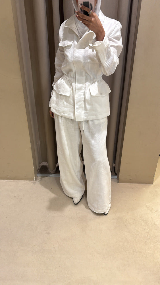 Slim Waist Drawstring Shirts