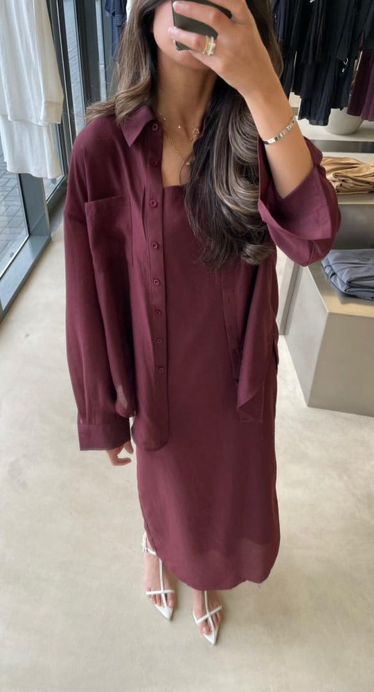 Sleeveless Dress w/ Shirt Sets