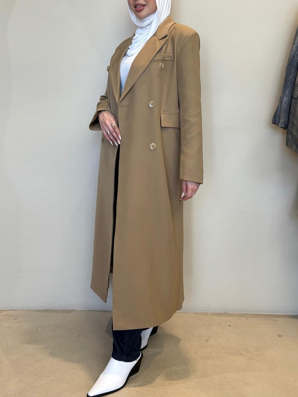 Casual 6Buttons Long Blazer