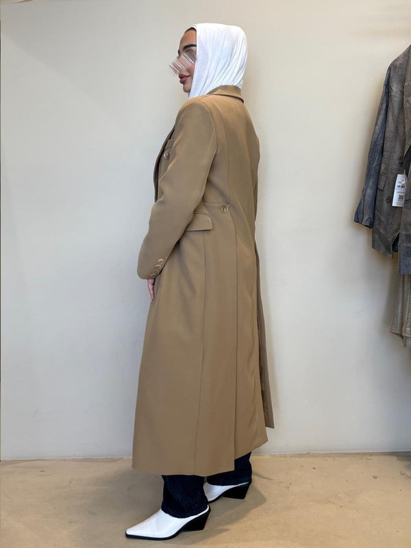 Casual 6Buttons Long Blazer
