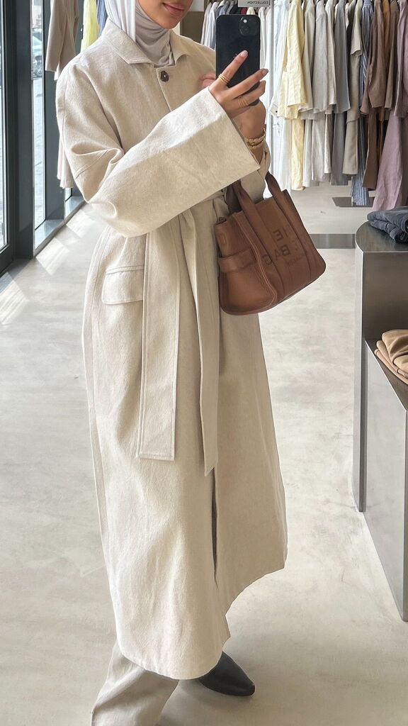 Linen Oversize Trenchcoat w/ Belt