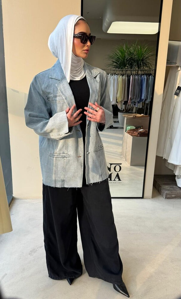 4 Pocket Loose Denim Jacket