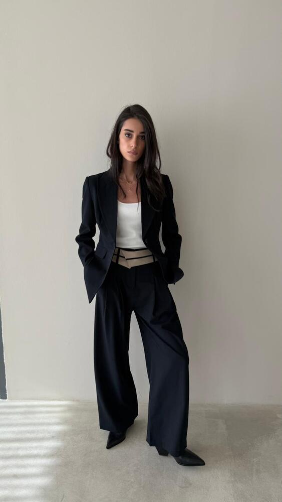 Contrast Belt Detail Set 2PC