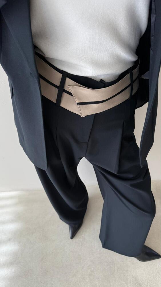 Contrast Belt Detail Set 2PC