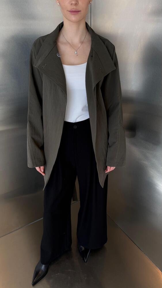 Collared Jacket w/ Belt