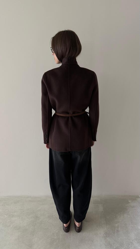 6 Black Buttons Woolen Jacket