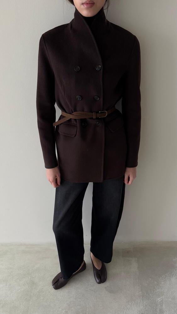6 Black Buttons Woolen Jacket