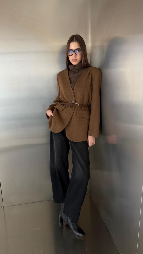 2-in-1 Knitted Inner + Woolen Blazer