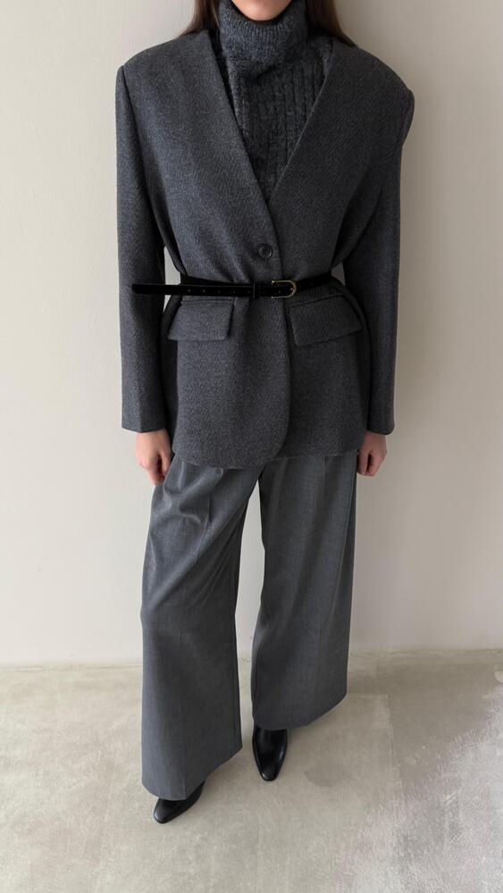 2-in-1 Knitted Inner + Woolen Blazer