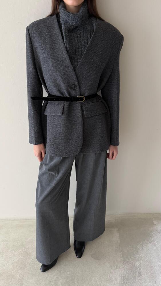 2-in-1 Knitted Inner + Woolen Blazer