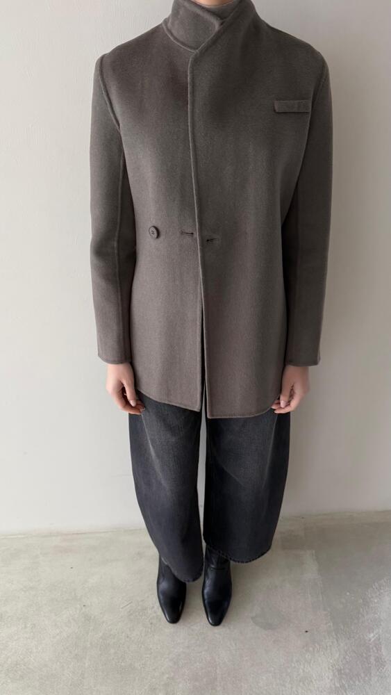 Side One-Button Woolen BlazerX