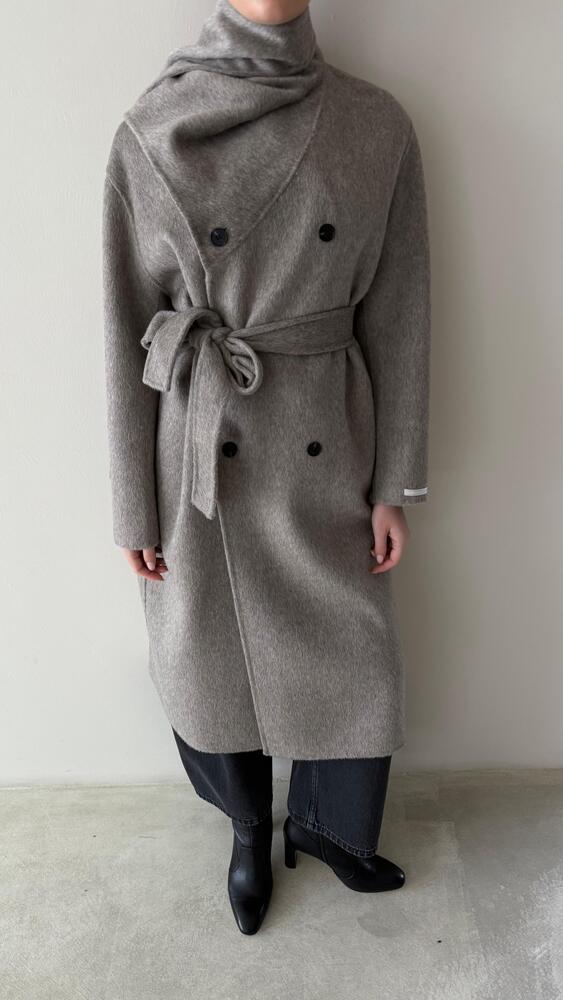 New Scarf Collar 6 Buttons Coat