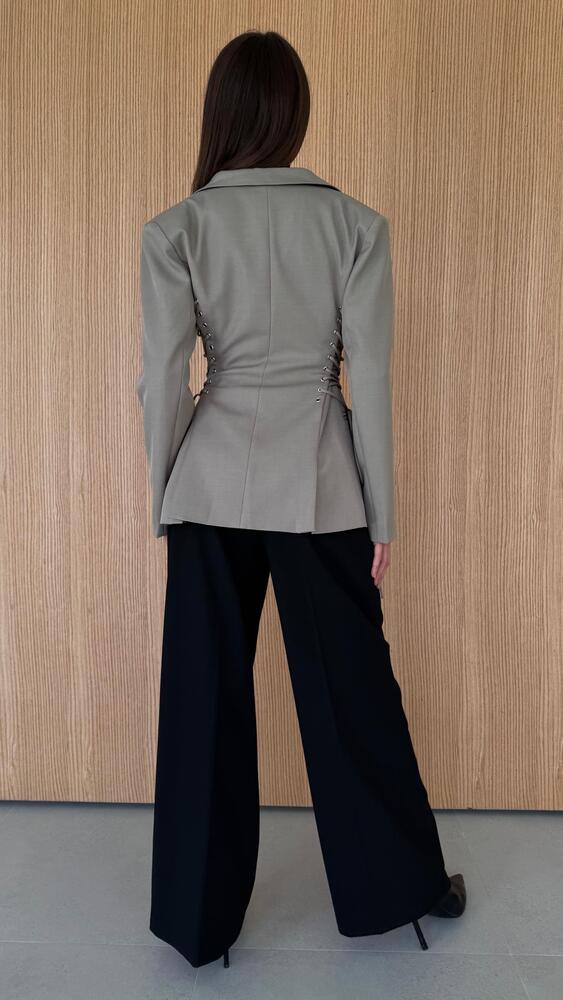 Side Drawstring Blazer