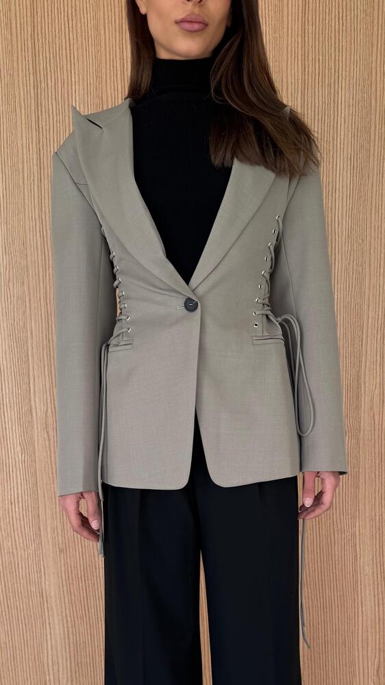Side Drawstring Blazer