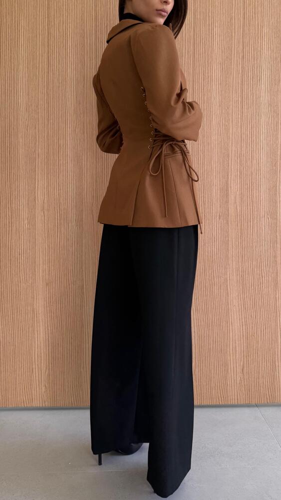 Side Drawstring Blazer