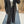 No-collar Striped Folded Waistband Suit