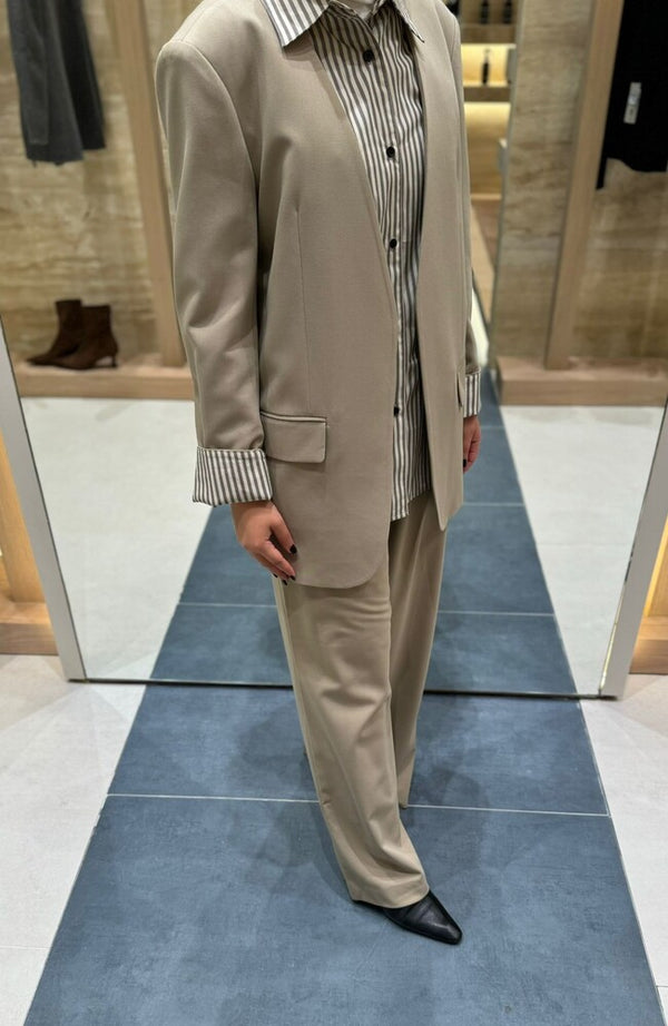 Striped Collared Suit