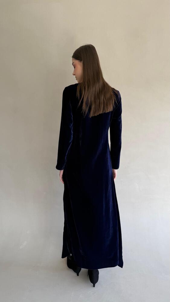 Velvet Tie-front Kaftan