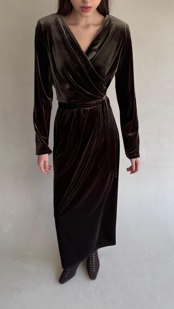 V-neck Velvet Kaftan