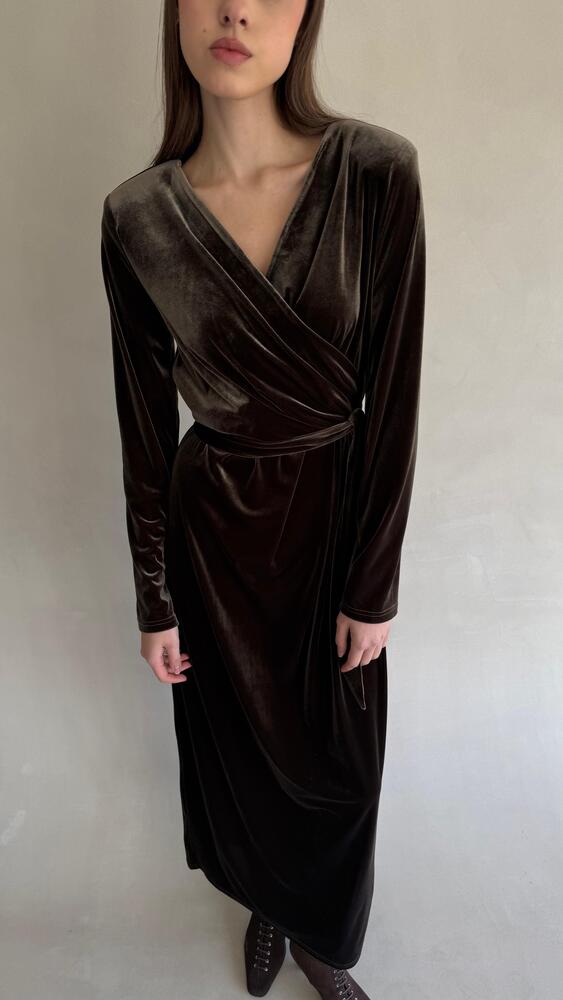 V-neck Velvet Kaftan