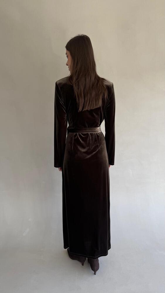 V-neck Velvet Kaftan