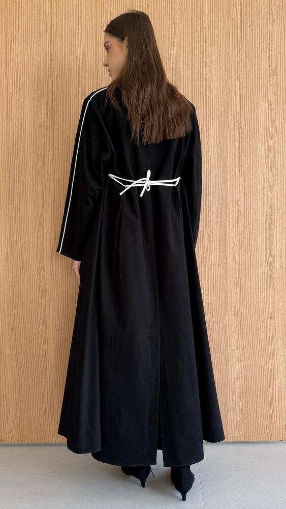 Contrast Color Lining Kaftan