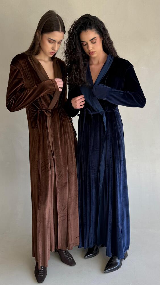 Velvet Wrap Kaftan
