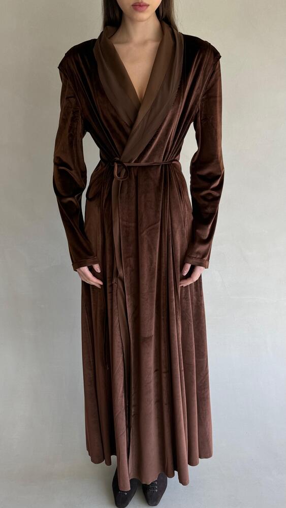 Velvet Wrap Kaftan