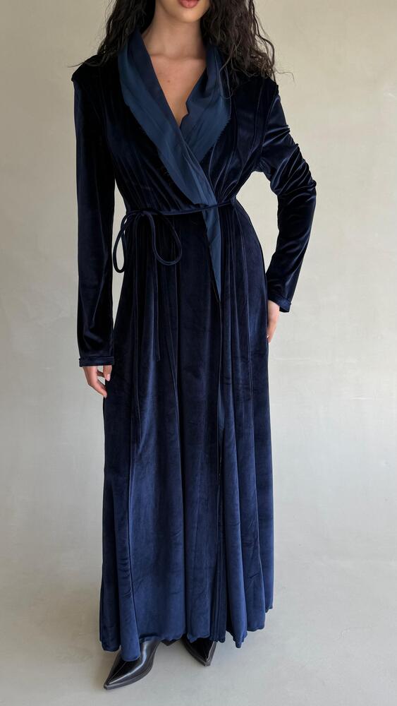 Velvet Wrap Kaftan