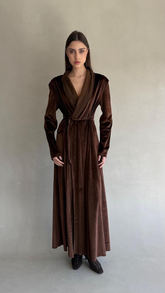 Velvet Wrap Kaftan