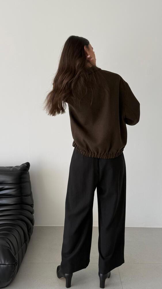 Garterized Hem Short Jacket